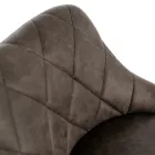 2 Karrige me ashensor me gaz, sedilje me mikrofibër dhe strukturë metalike - Abbey Viadurini