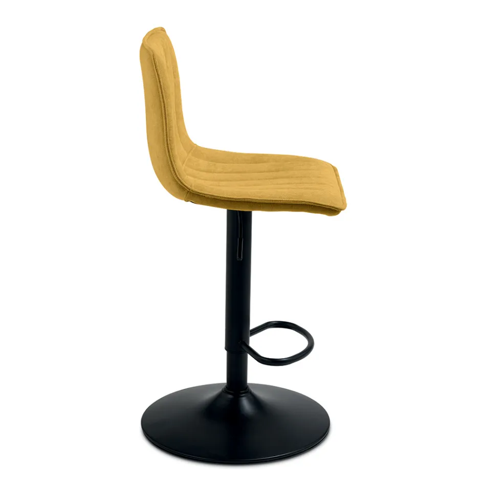 2 Karrige për Dhomë Ndenjeje me Karrige të Veshura me Tapiceri në Ngjyra të Ndryshme - Impeto Viadurini