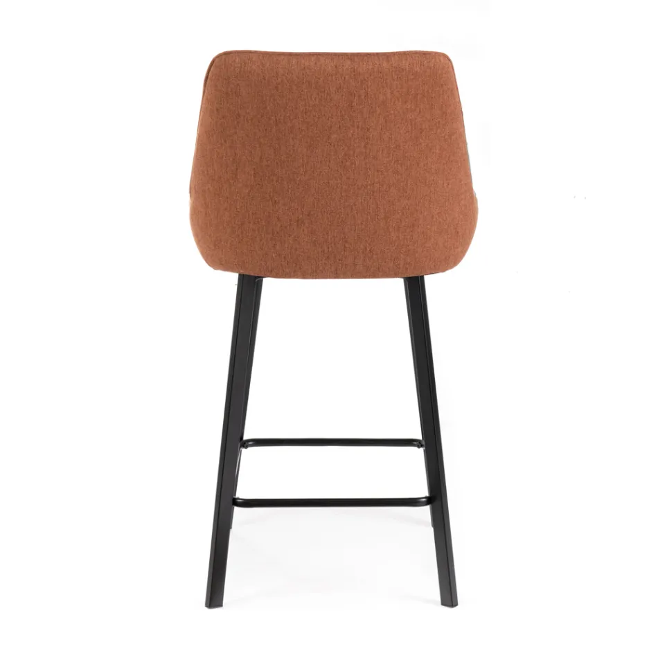 2 Karrige dhomen e ndjenjes te punuara me sedilje prej pëlhure dhe këmbë metalike - Negroni Viadurini