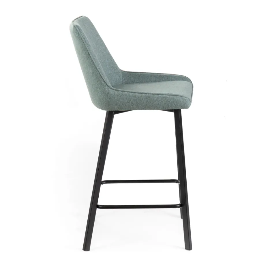 2 Karrige dhomen e ndjenjes te punuara me sedilje prej pëlhure dhe këmbë metalike - Negroni Viadurini