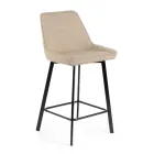 2 Karrige dhomen e ndjenjes te punuara me sedilje prej pëlhure dhe këmbë metalike - Negroni Viadurini