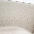 2 Karrige dhomen e ndjenjes te punuara me sedilje prej pëlhure dhe këmbë metalike - Negroni Viadurini