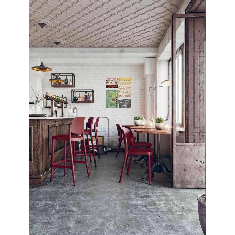 2 Stola të Stackable në natyrë në polipropileni të bëra në Itali - Calista Viadurini