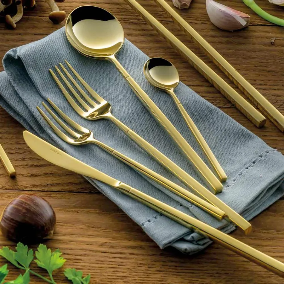 24 takëm në çelik të lëmuar të farkëtuar me përfundime të ndryshme të prodhuara në Itali - Osaka Viadurini