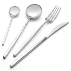 24 takëm në çelik të lëmuar të farkëtuar me përfundime të ndryshme të prodhuara në Itali - Osaka Viadurini