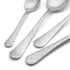 24 Takëm prej çeliku inox me dekor me lazer Damask të Dizajnit Modern - Tantasa Viadurini