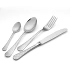 24 Takëm prej çeliku inox me dekor me lazer Damask të Dizajnit Modern - Tantasa Viadurini