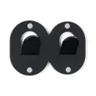 3 Varëse muri në dizajn dyfishtë italian me plexiglas me ngjyra - Kapëse Viadurini