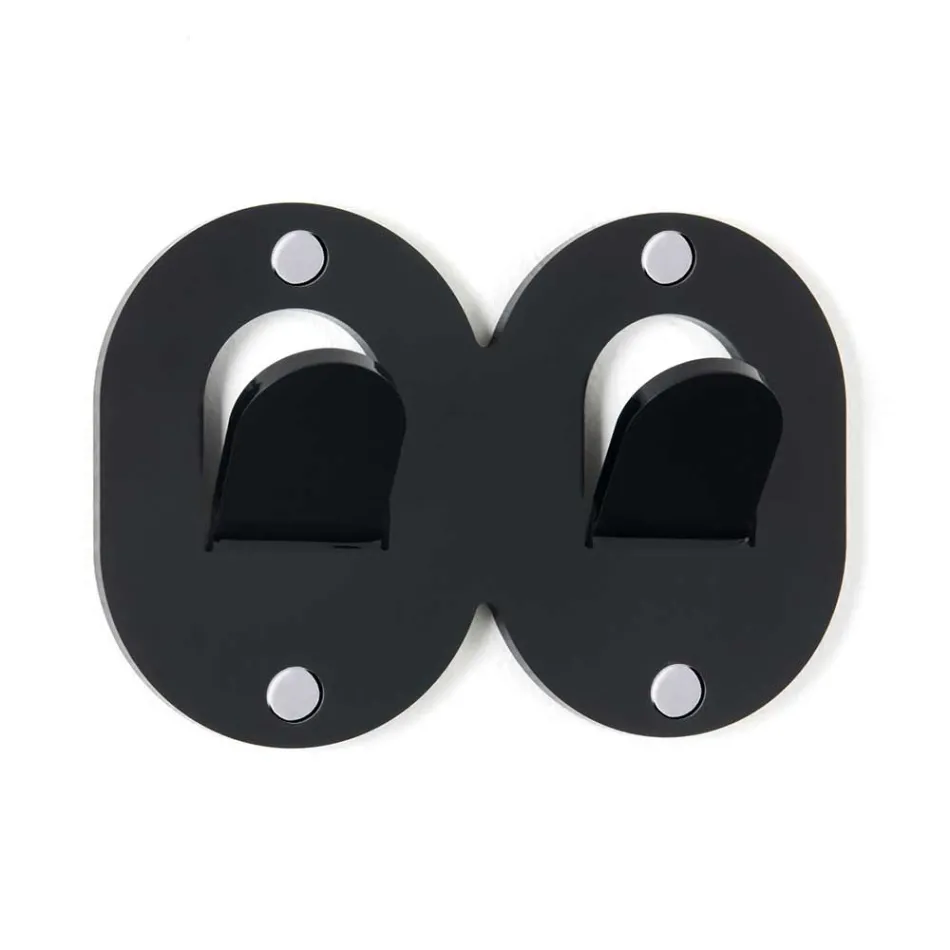 3 Varëse muri në dizajn dyfishtë italian me plexiglas me ngjyra - Kapëse Viadurini