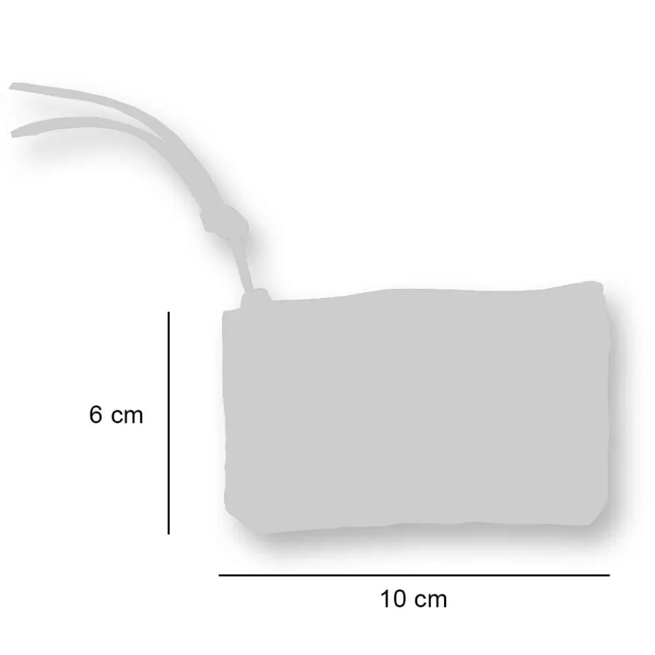3 Rrathë pambuku të shtypur me dorë në copa unike - Viadurini nga Marchi Viadurini