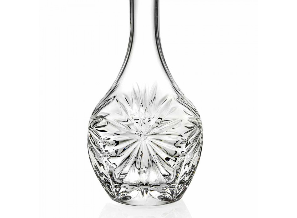 4 shishe me tapë vere me dizajn të rrumbullakët në kristal ekologjik - Daniele Viadurini