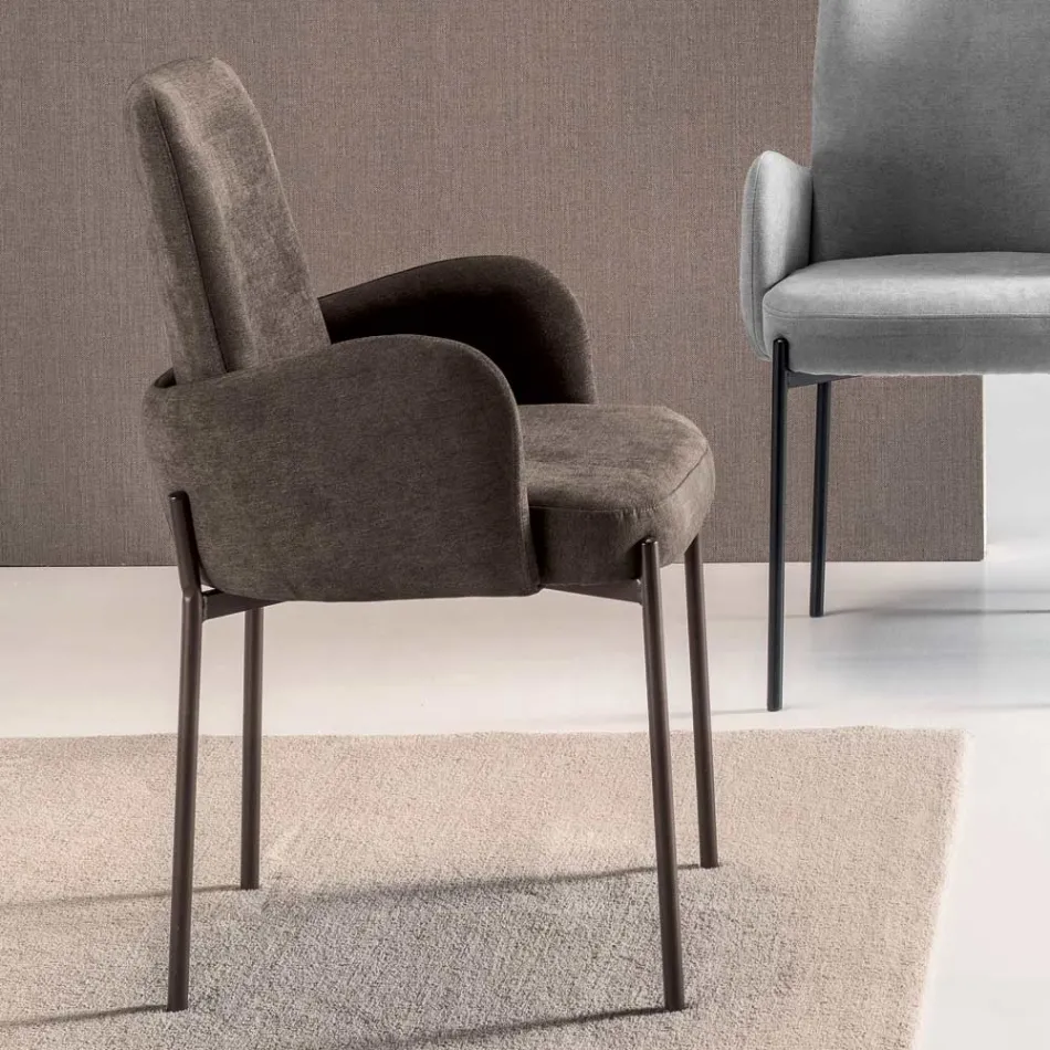 4 Kolltuqe me Material të Ngjyrosur dhe Kornizë Metalike të Lyer - Lamberta Viadurini