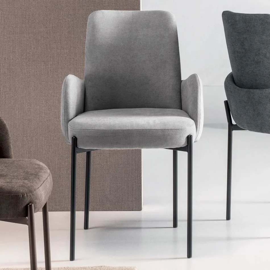 4 Kolltuqe me Material të Ngjyrosur dhe Kornizë Metalike të Lyer - Lamberta Viadurini