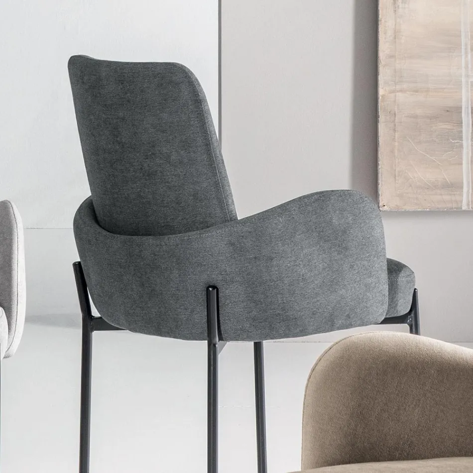 4 Kolltuqe me Material të Ngjyrosur dhe Kornizë Metalike të Lyer - Lamberta Viadurini