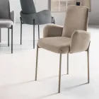 4 Kolltuqe me Pëlhurë të Ngjyrosur dhe Kornizë Metalike të Lyer - Lamberta Viadurini