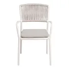 4 Karrige Kopshti të Vendosshme Njëra mbi tjetrën prej Alumini dhe Litari - Lunaris Viadurini