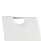 4 karrige të veshura tërësisht me susta prej lëkure sintetike të bardhë - Tulio Viadurini