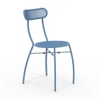 4 Karrige Metal Kopshti me Ngjyra të ndryshme Prodhuar në Itali - Gardh Viadurini