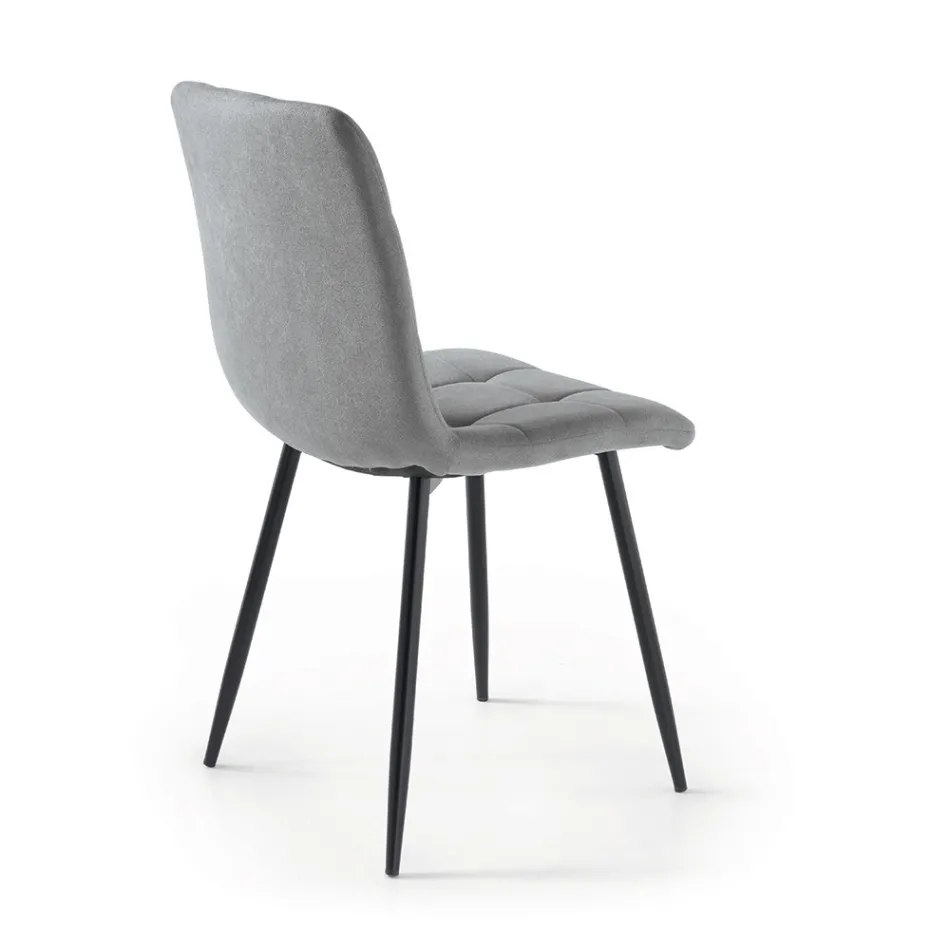 4 Karrige për Dhomë Ndenjeje me Ndenjëse prej Pëlhure në Ngjyra të Ndryshme - Aktuale Viadurini