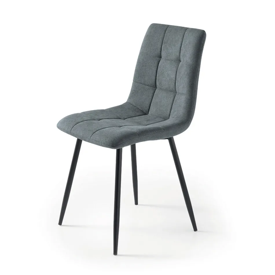 4 Karrige për Dhomë Ndenjeje me Ndenjëse prej Pëlhure në Ngjyra të Ndryshme - Aktuale Viadurini