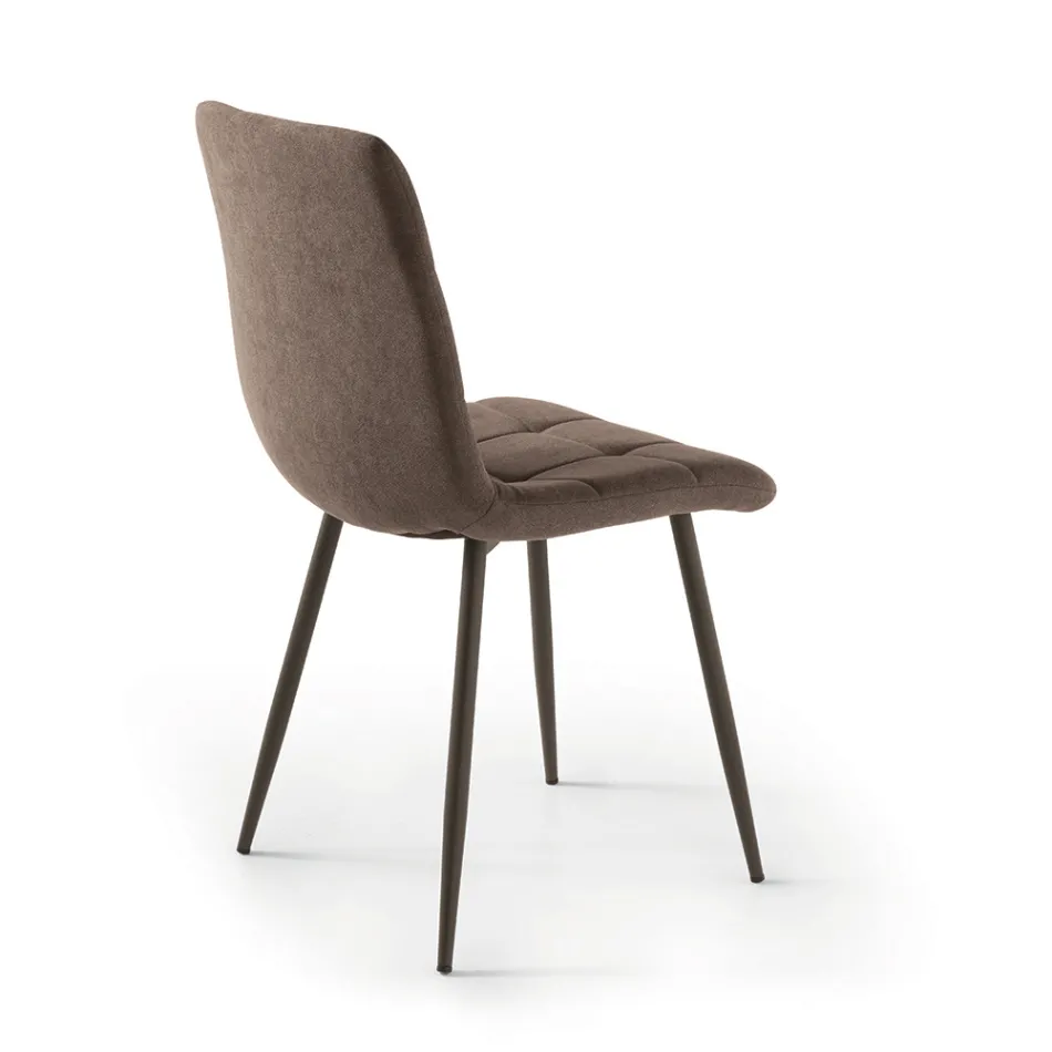 4 Karrige për Dhomë Ndenjeje me Ndenjëse prej Pëlhure në Ngjyra të Ndryshme - Aktuale Viadurini