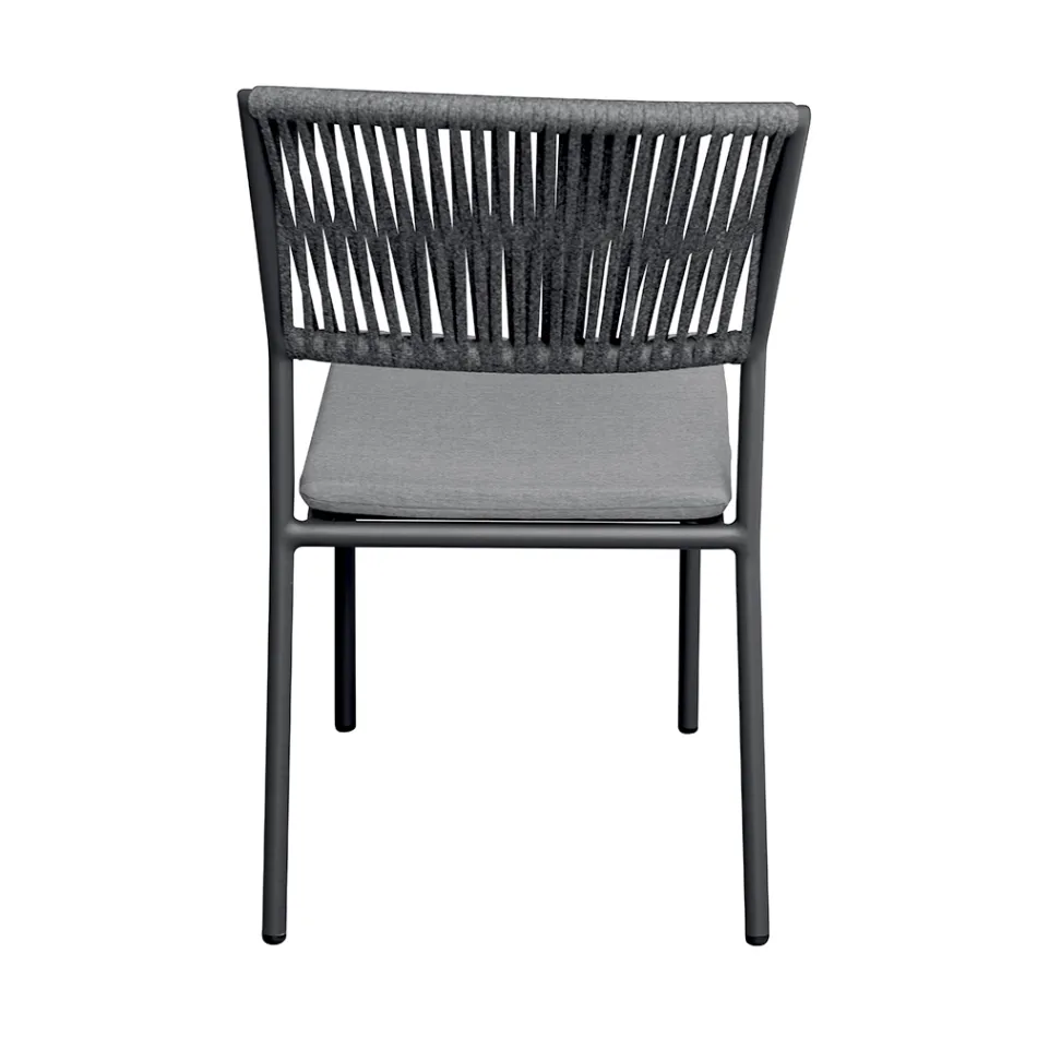 4 Karrige Kopshti prej Alumini dhe Litari që Mund të Vendosen Njëra mbi tjetrën - Lunaris Viadurini