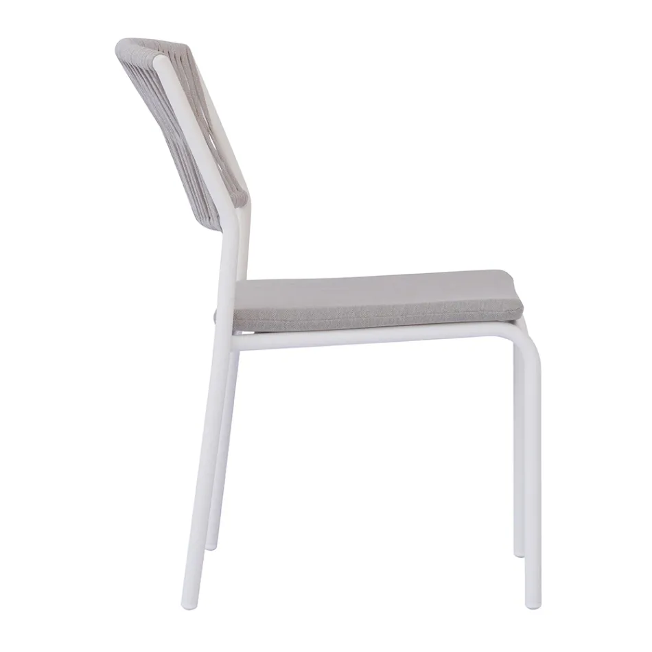 4 Karrige Kopshti prej Alumini dhe Litari që Mund të Vendosen Njëra mbi tjetrën - Lunaris Viadurini