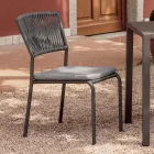 4 Karrige Kopshti prej Alumini dhe Litari që Mund të Vendosen Njëra mbi tjetrën - Lunaris Viadurini