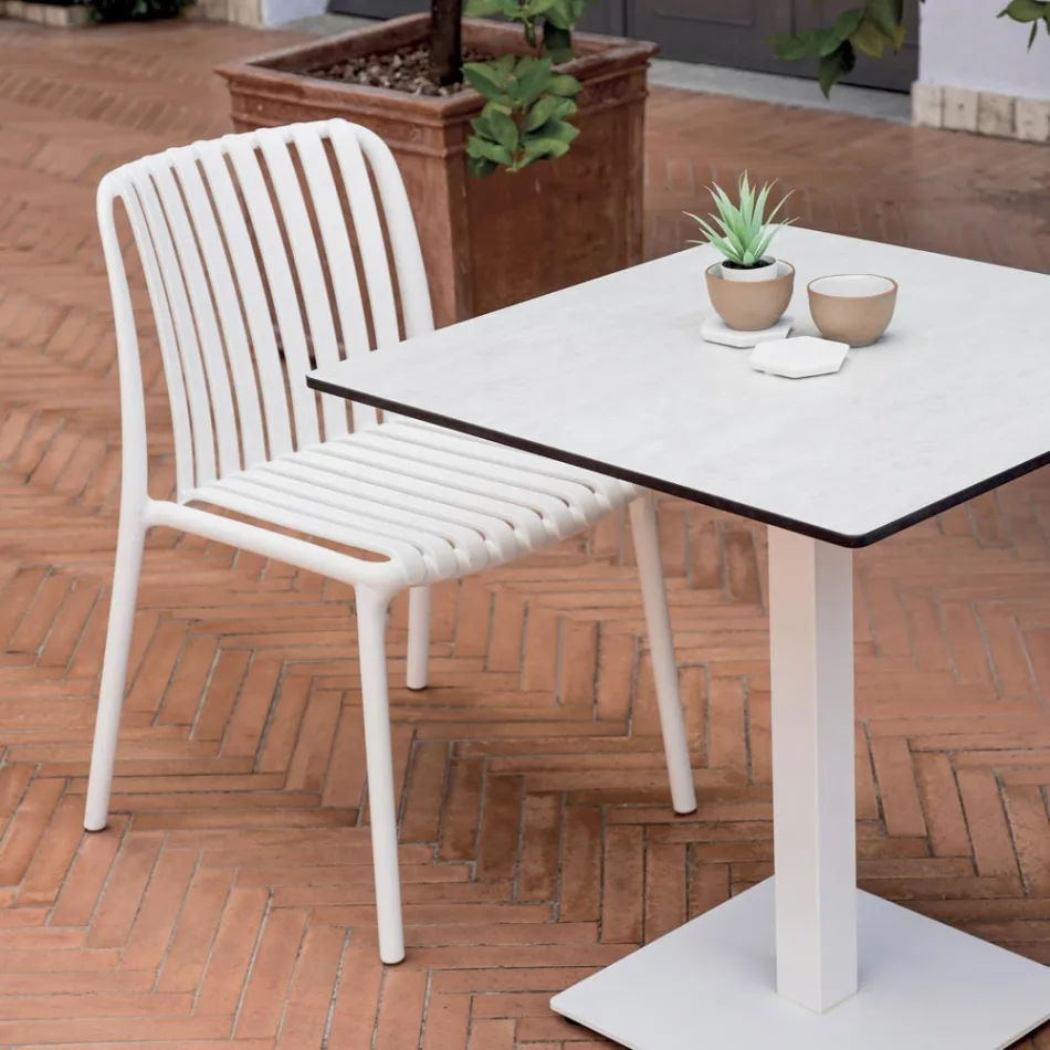 4 Karrige Kopshti të Vendosshme Njëra mbi tjetrën prej Polipropileni dhe Fiberglasi - Orelia Viadurini