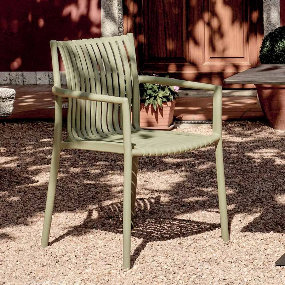 4 Karrige Kopshti të Vendosshme Njëra mbi tjetrën prej Polipropileni Rezistent ndaj Rrezeve UV - Ondara Viadurini