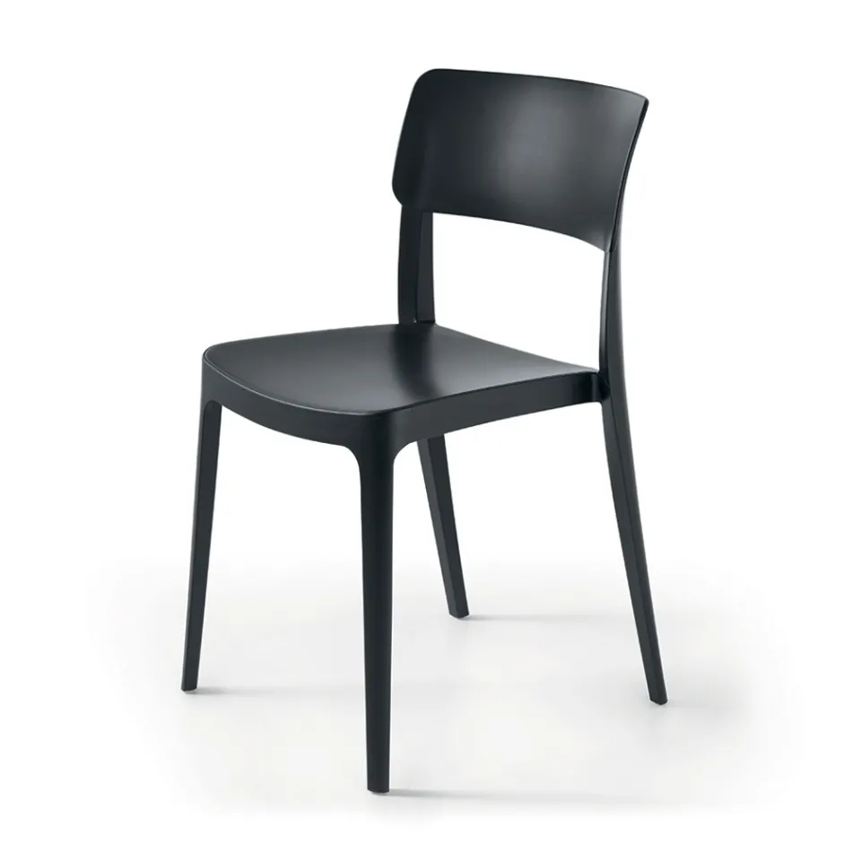 4 Karrige Polipropileni për Dhomë Ndenje që Mund të Vendosen Njëra Nyje në Ngjyra të Ndryshme - Slancio Viadurini