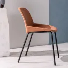 4 Karrige prej pëlhure, Strukturë polipropileni dhe Këmbë metalike - Patchulli Viadurini