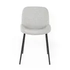 4 Karrige prej pëlhure, Strukturë polipropileni dhe Këmbë metalike - Patchulli Viadurini