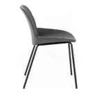 4 Karrige prej pëlhure, Strukturë polipropileni dhe Këmbë metalike - Patchulli Viadurini