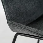 4 Karrige prej pëlhure, Strukturë polipropileni dhe Këmbë metalike - Patchulli Viadurini