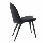 4 karrige ngrënieje të veshura me susta të veshura me kadife Prodhuar në Itali - Granella Viadurini