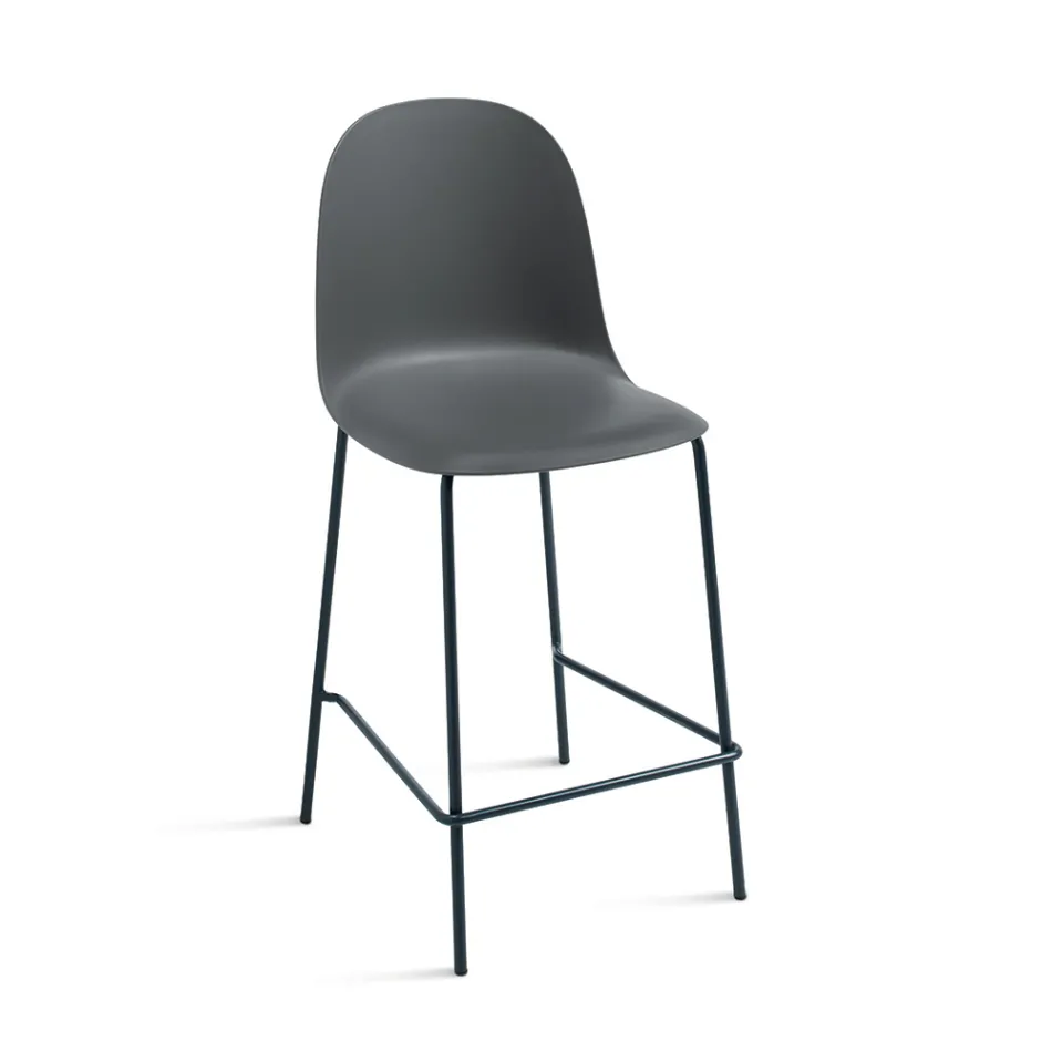 4 Karrige për Dhomë Ndenjeje prej Polipropileni dhe Kornize Metalike - Dinamo Viadurini