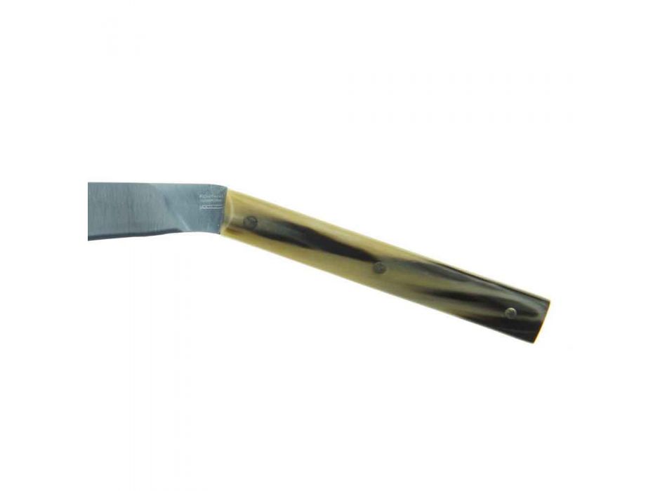 6 thika biftek ergonomike me teh çeliku të prodhuara në Itali - peshkaqen Viadurini