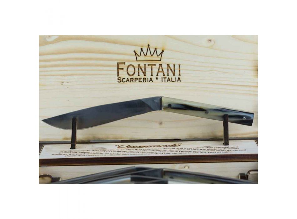 6 thika biftek ergonomike me teh çeliku të prodhuara në Itali - peshkaqen