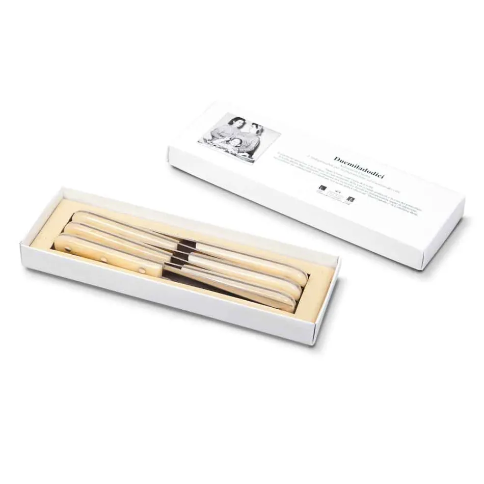 6 Thika për tryezë 2012 Berti Stainless Steel Exclusive për Viadurini - Annico Viadurini