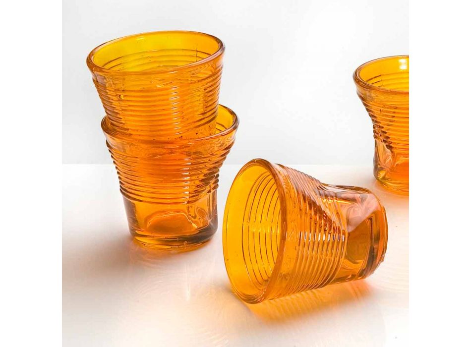 6 gota kafeje gota të thërrmuara në xhamin e dizajnit me ngjyra - Sarabi