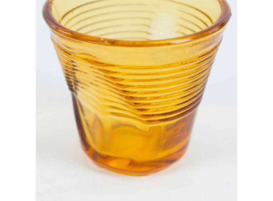 6 gota kafeje gota të thërrmuara në xhamin e dizajnit me ngjyra - Sarabi Viadurini
