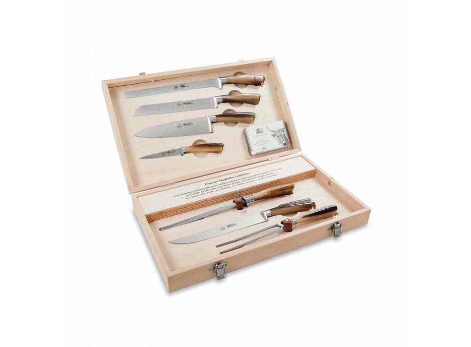 7 thika tavoline çeliku inox Berti ekskluzivisht për Viadurini - Sanzio Viadurini