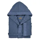 Rroba banjo pambuku me kapuç me huall mjalti me fuçi prej liri - pelush Viadurini