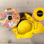 Aksesorë banjosh në argjilë zjarrduruese të verdhë Prodhuar në Itali - Antonella Viadurini