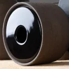 Aksesorë banjosh moderne në balte të zezë Prodhuar në Itali - Antonella Viadurini