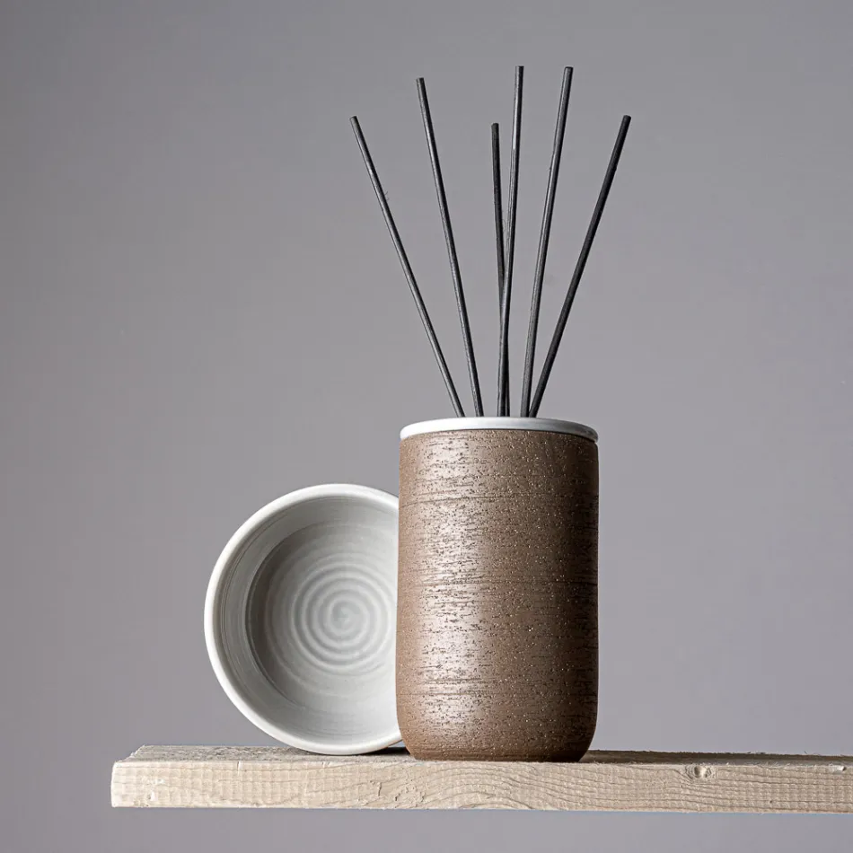 Aksesorë banjosh të prodhuara në argjilë gri Prodhuar në Itali - Antonella Viadurini