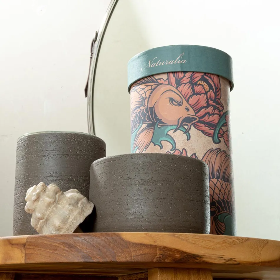 Aksesorë banjoje jeshile në balte zjarrduruese Prodhuar në Itali - Antonella Viadurini