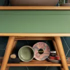 Aksesorë banjoje jeshile në balte zjarrduruese Prodhuar në Itali - Antonella Viadurini