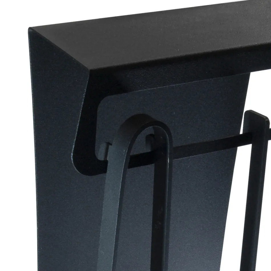 Aksesorët e Zjarrit në Çelik të Pikturuar Prodhuar në Itali 3 Copë - Virgil Viadurini